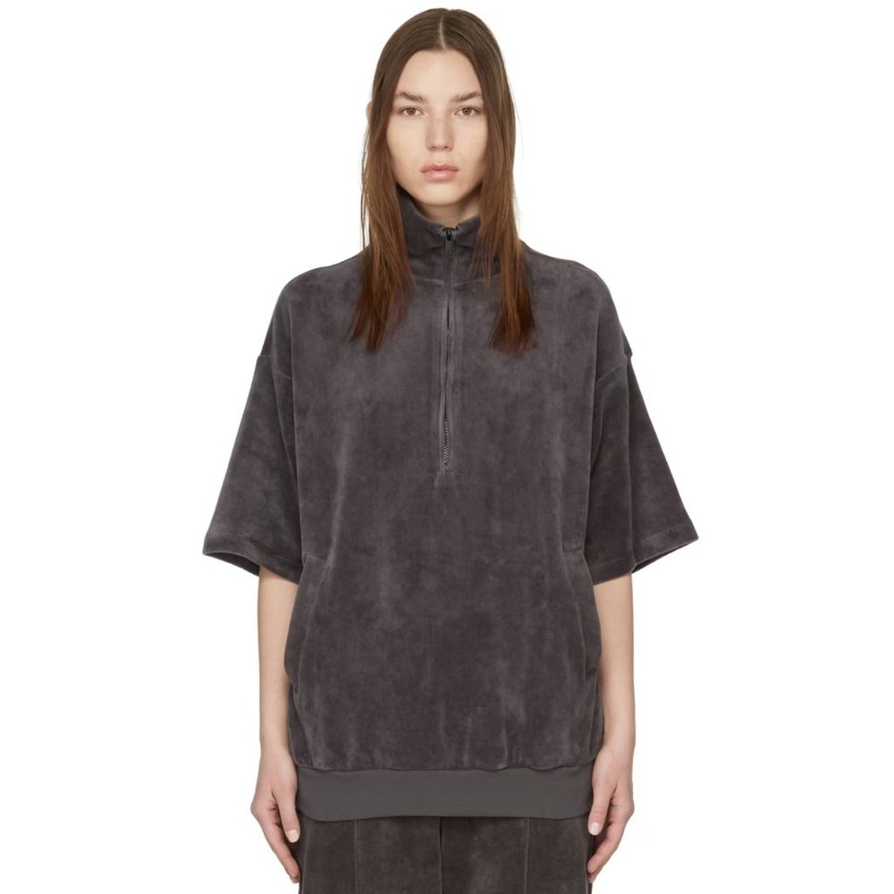 FEAR OF GOD ESSENTIALS Velour Short Sleeve Turtleneck